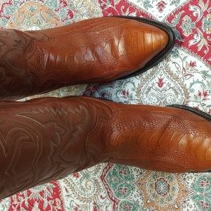 Montana ostrich leg cowboy boots